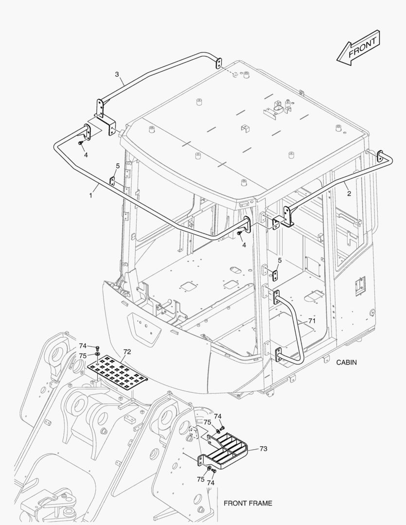 6030 HAND RAIL ASS`Y