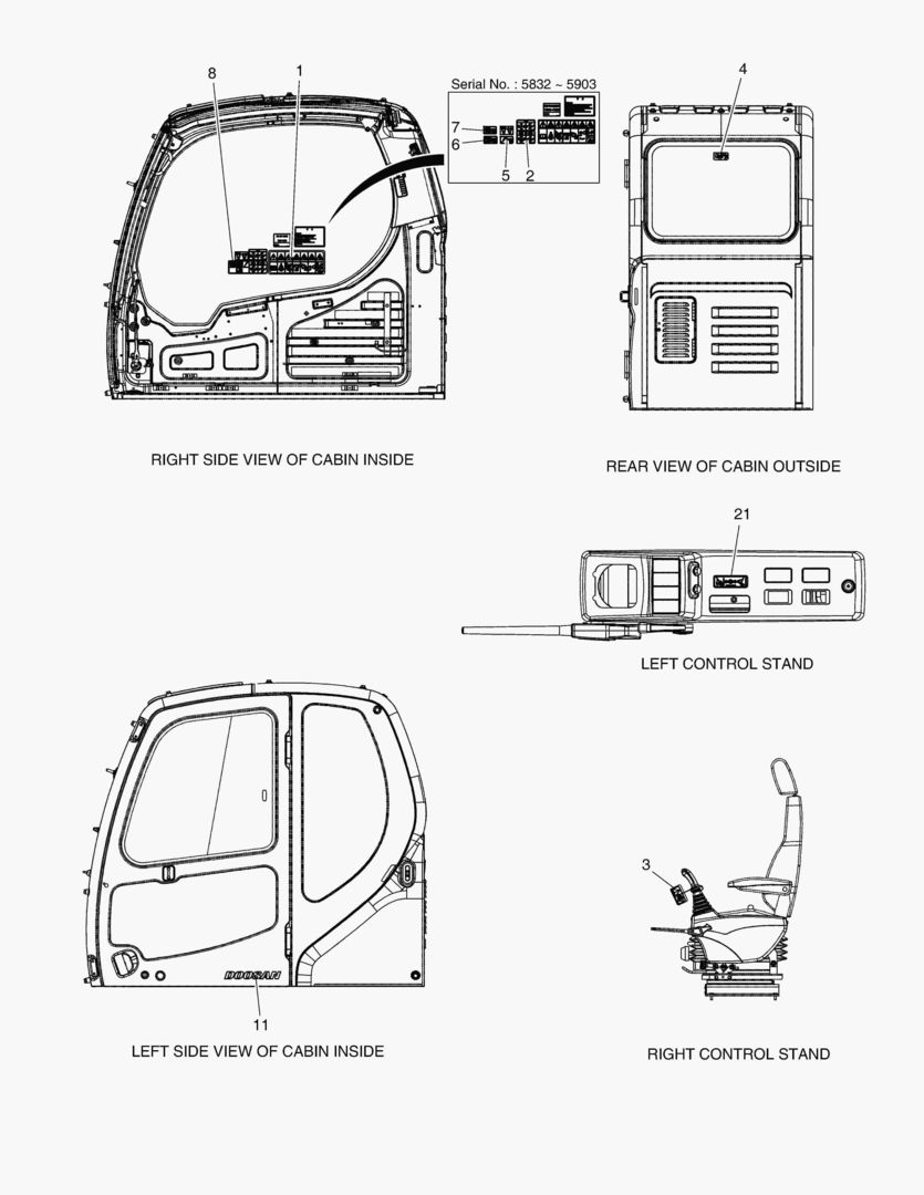 Спецтехника 5350 DECAL - CABIN [5832~] - главное фото