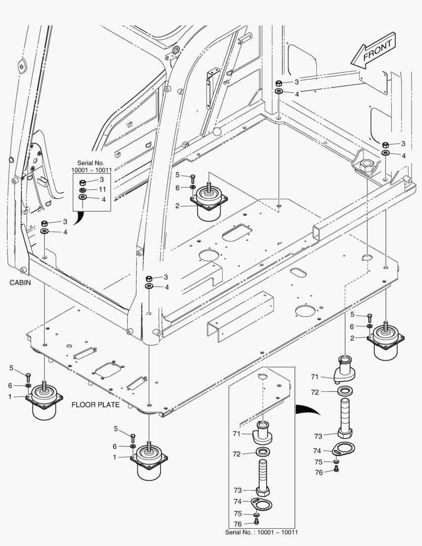 УСТАНОВКА КАБИНЫ