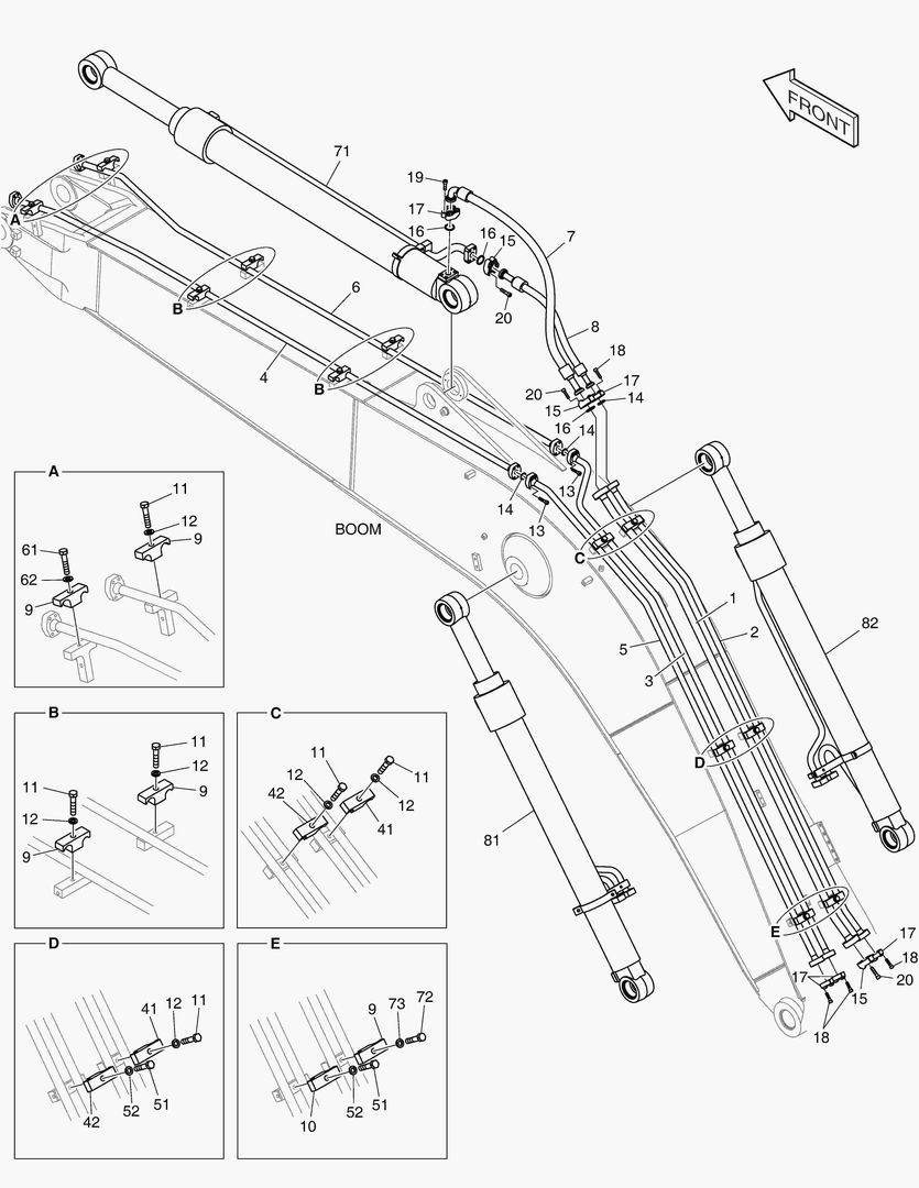 ГИДРОСИСТЕМА СТРЕЛЫ - 5.6 м