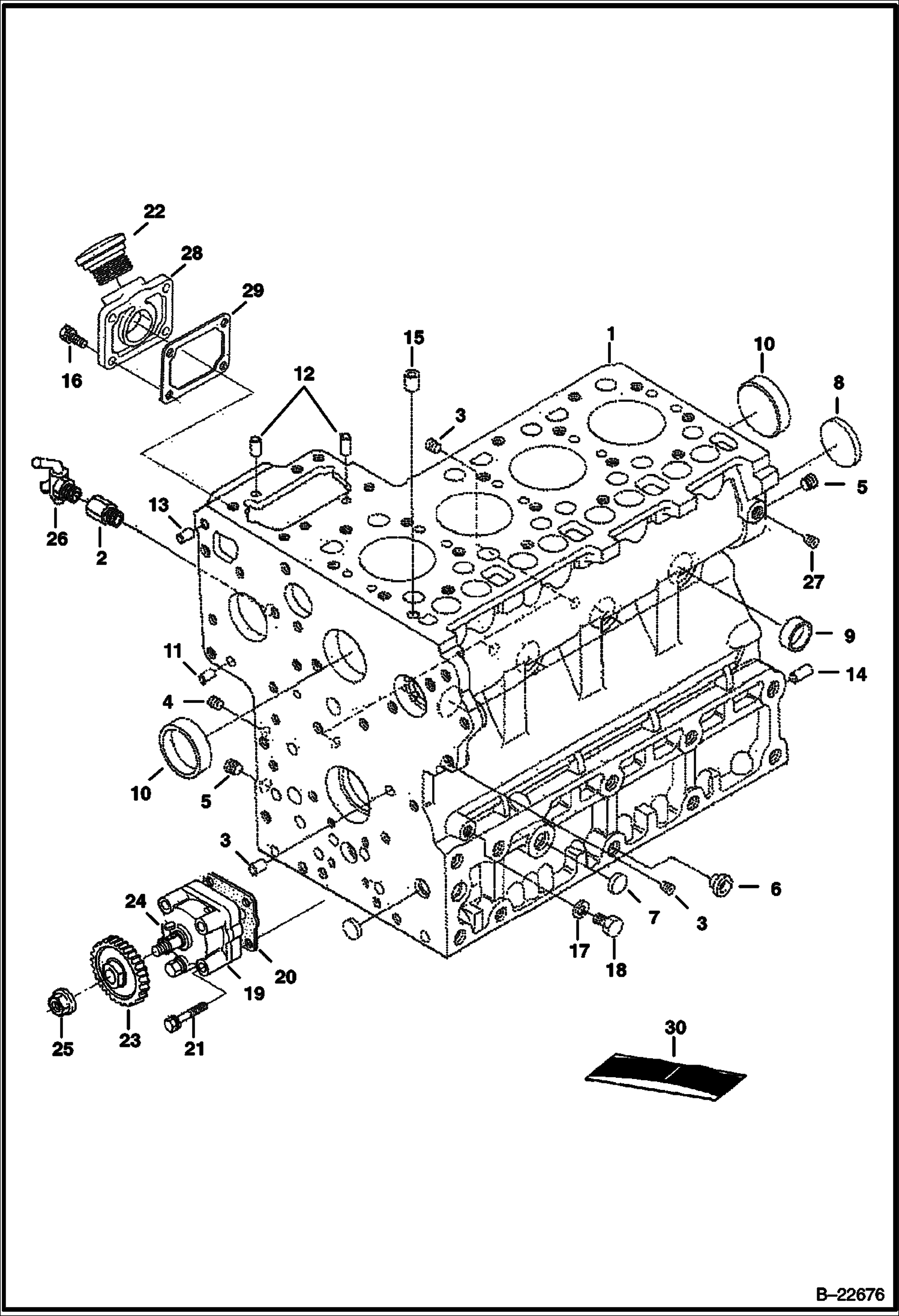 КРИВОШИПНАЯ КОРОБКА (KUBOTA - V2203MDI - TIER II)