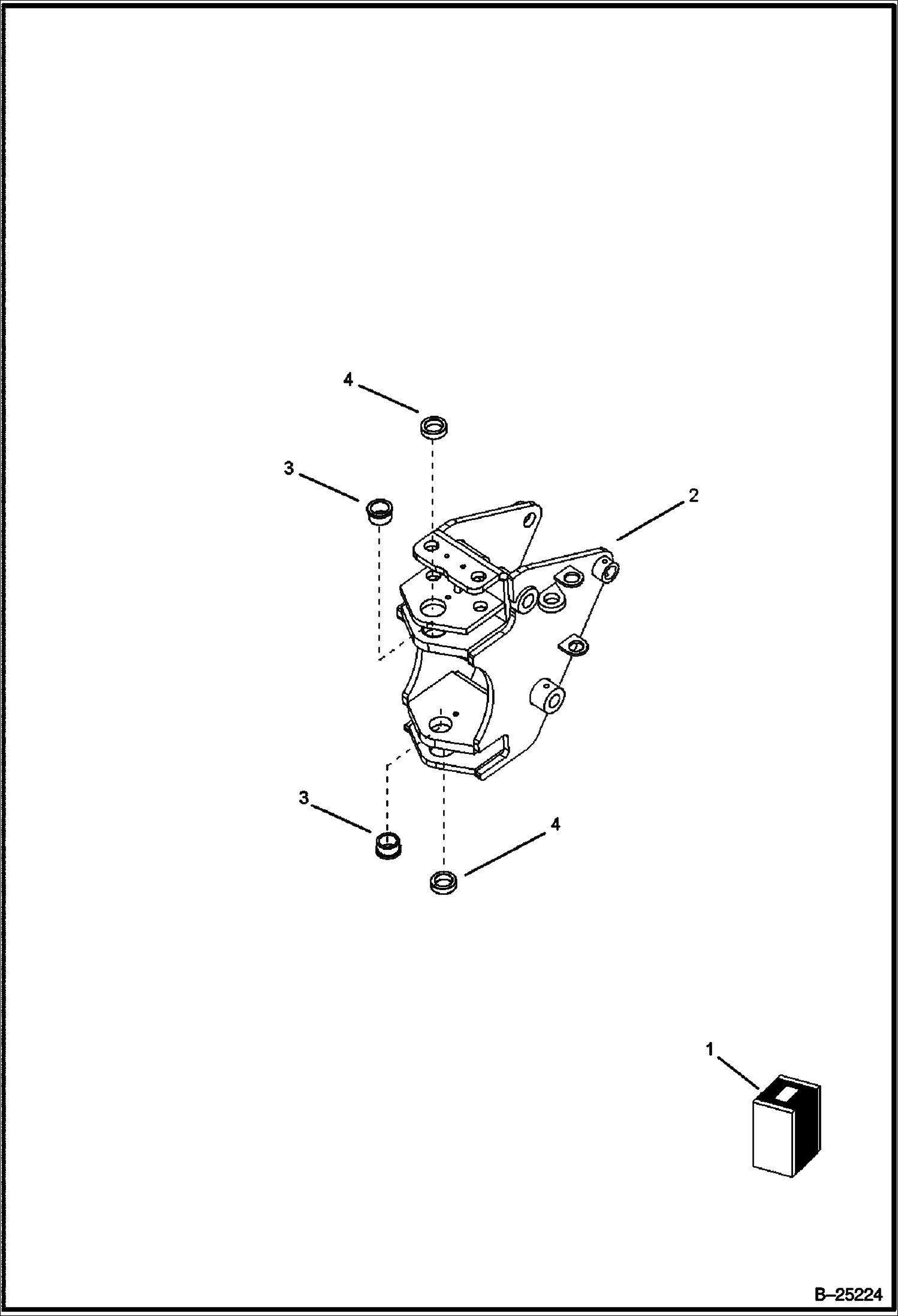 ВТУЛКА БОКОВОЙ ВЫНОС ОБРАТНОЙ ЛОПАТЫ