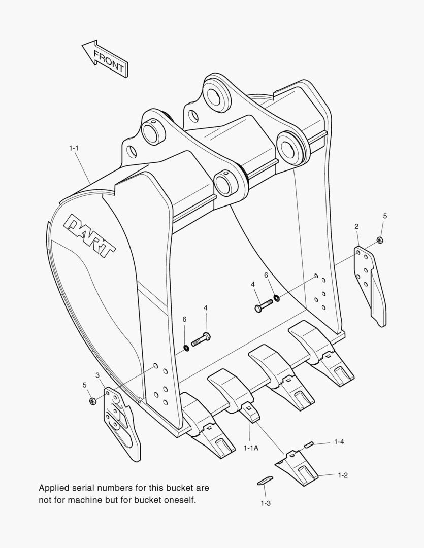 Спецтехника 6240 BUCKET-0.67гЋҐ(36`)-VERTICAL PIN
