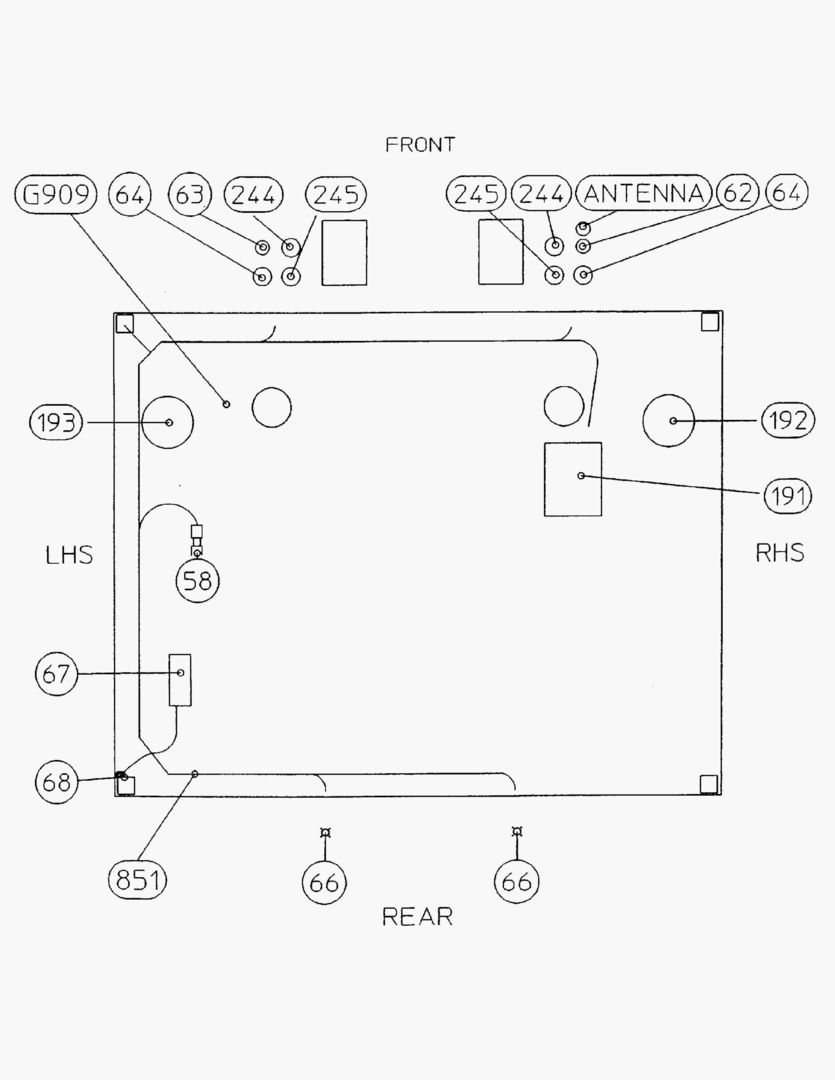 G062-5 ELECTRICAL SYSTEM; CAB INSIDE