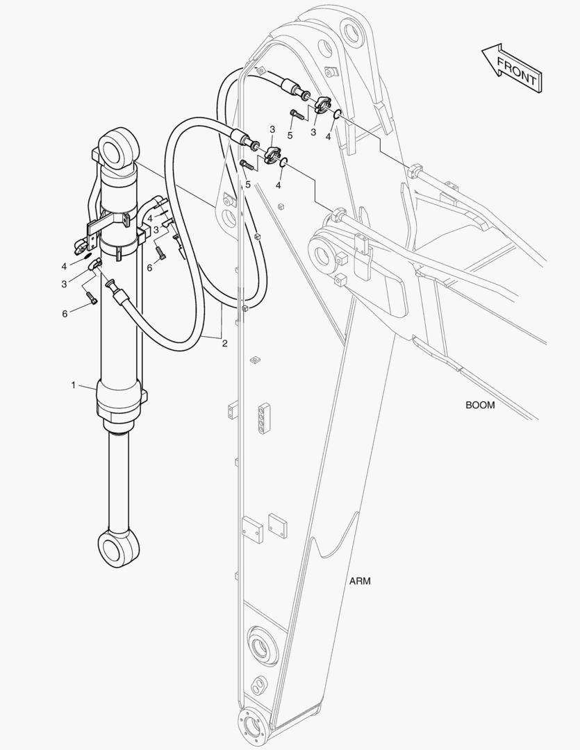 ГИДРОСИСТЕМА РУКОЯТИ - РУКОЯТЬ 3.1 м