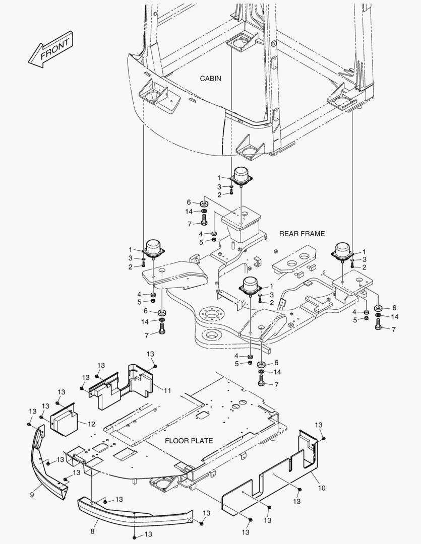 УСТАНОВКА КАБИНЫ