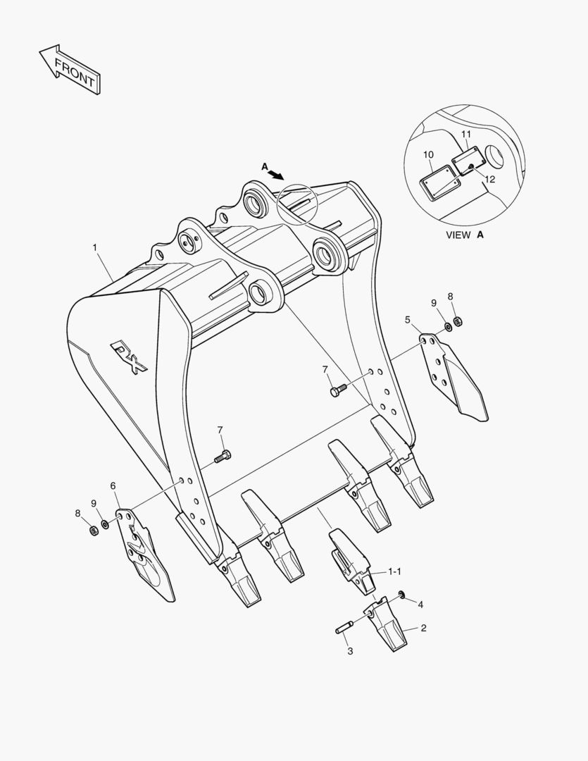 6850 BUCKET ASS`Y - 1.05mВі - S.H TYPE [17130~18653]