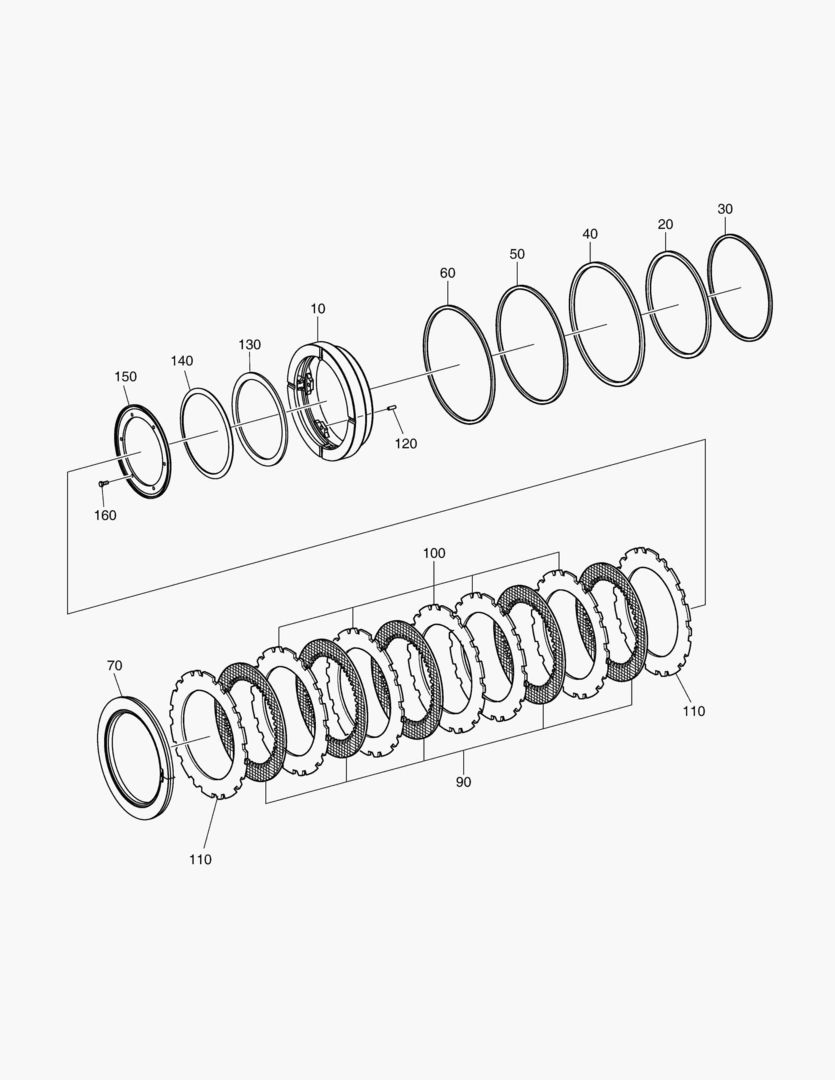 3351 BRAKE - FRONT AXLE [10222~]
