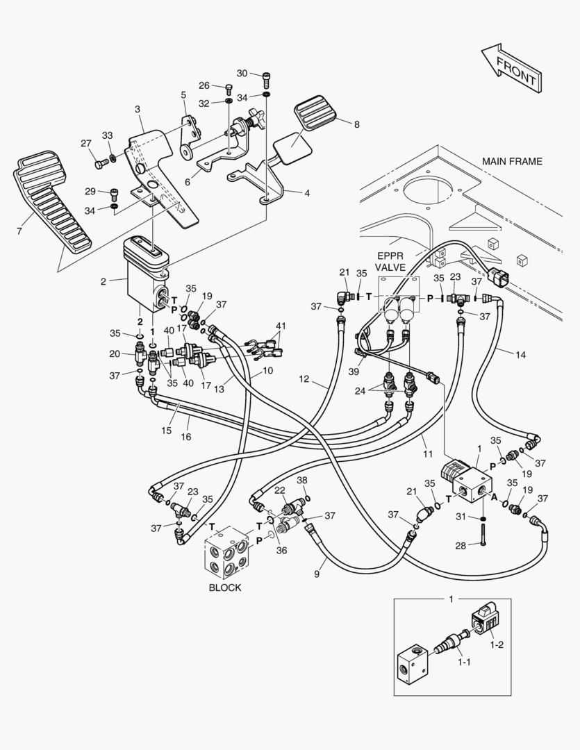 6180 PILOT PIPING - TWO WAY(WITH PEDAL)
