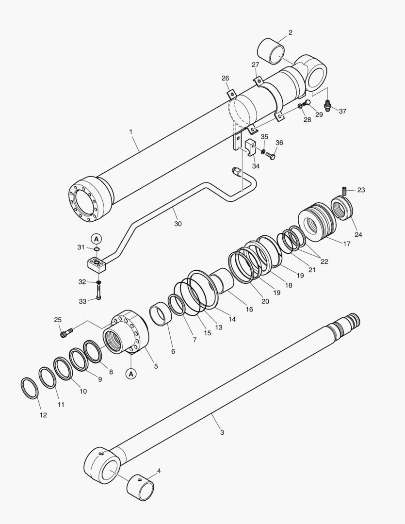 Спецтехника 4510 BOOM CYLINDER - L.H. (LOCK VALVE) ARTI. [5001~11217] - главное фото