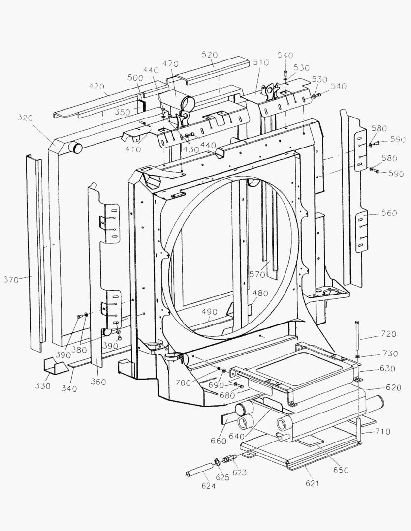 G040-6 RADIATOR SHELL AS [810002~810108]