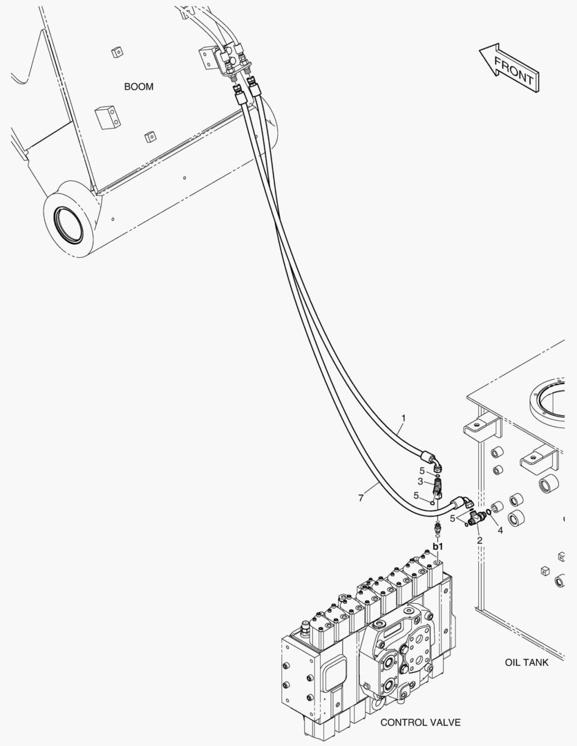 ТРУБОПРОВОД СЕРВОУПРАВЛЕНИЯ-КЛАПАН ЗАМКА РУКОЯТИ