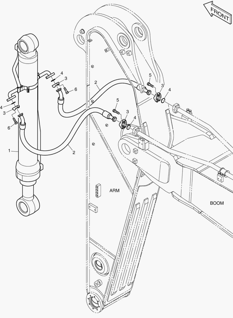 ГИДРОСИСТЕМА РУКОЯТИ - РУКОЯТЬ 2.4 м