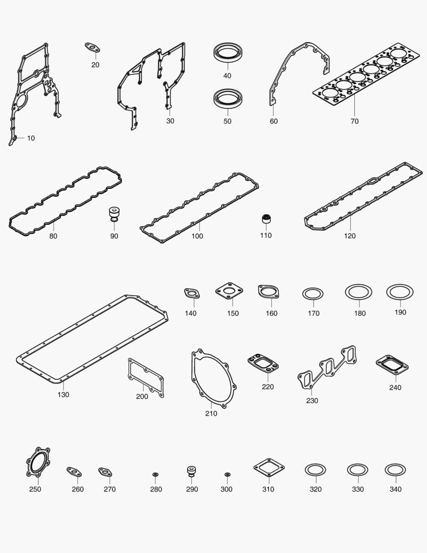 034 OVER HAUL GASKET KIT - ALL
