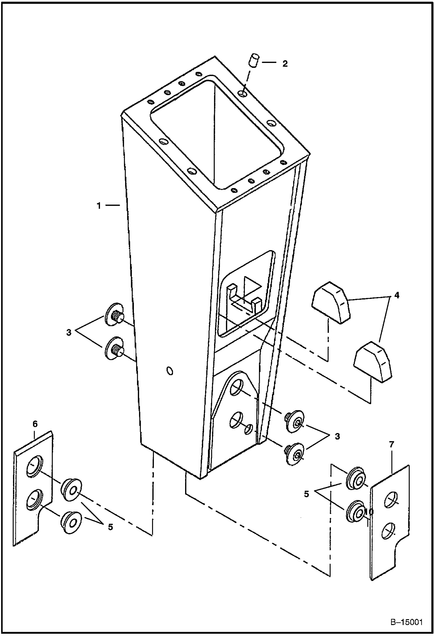 ГИДРОМОЛОТ (МОНТАЖНАЯ РАМА) (6560) (ИСПОЛЬЗУЕТСЯ НА 337, 341)