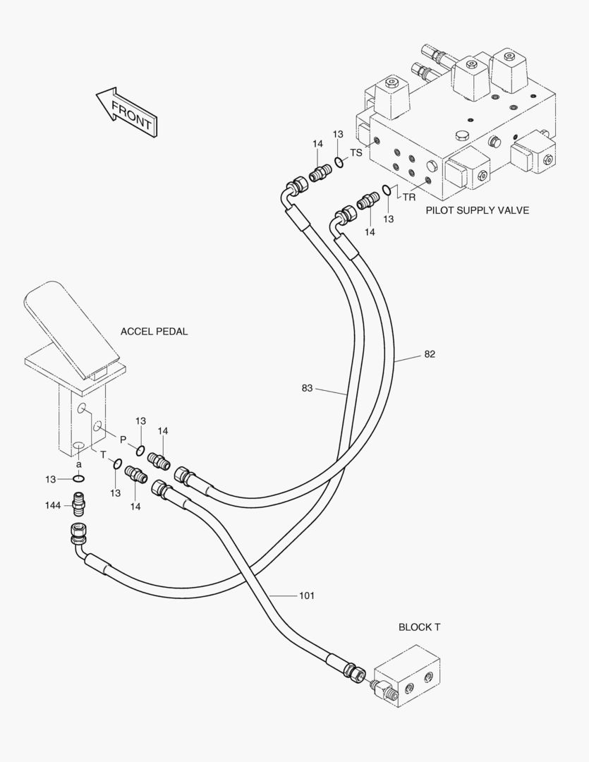 ТРУБОПРОВОД СЕРВОУПРАВЛЕНИЯ(12)