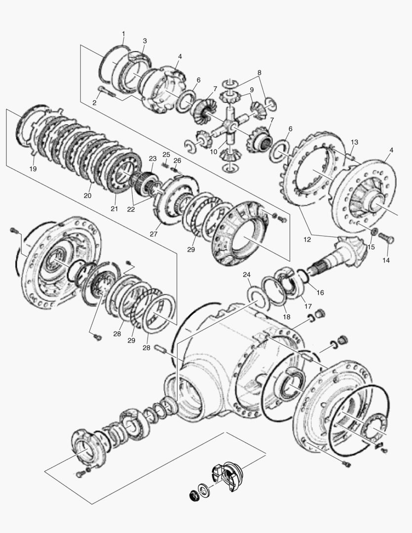 G090-4 DIFFERENTIAL ASS`Y