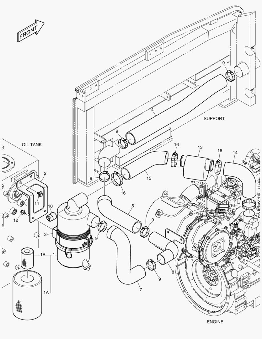 ВОЗДУХООЧИСТИТЕЛЬ - Tier 4