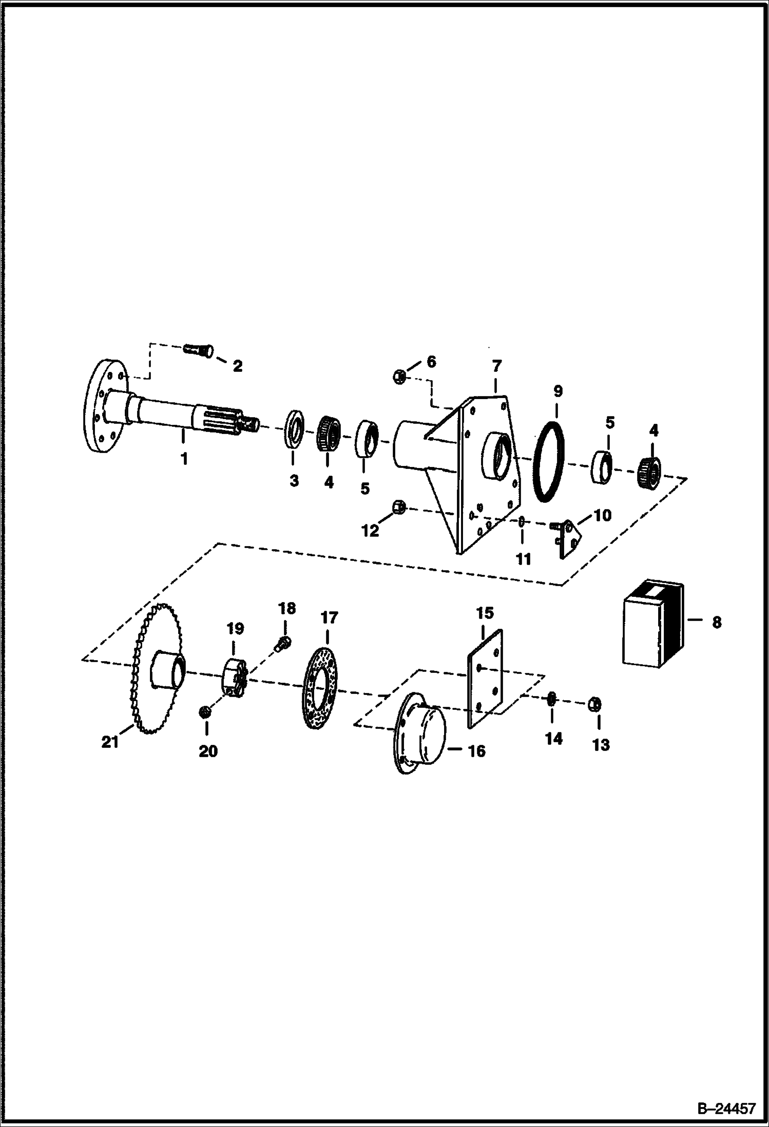 ОСЬ (ЛОТ B - D, СЕРИЙНЫЙ НОМЕР 11001 И ВЫШЕ)