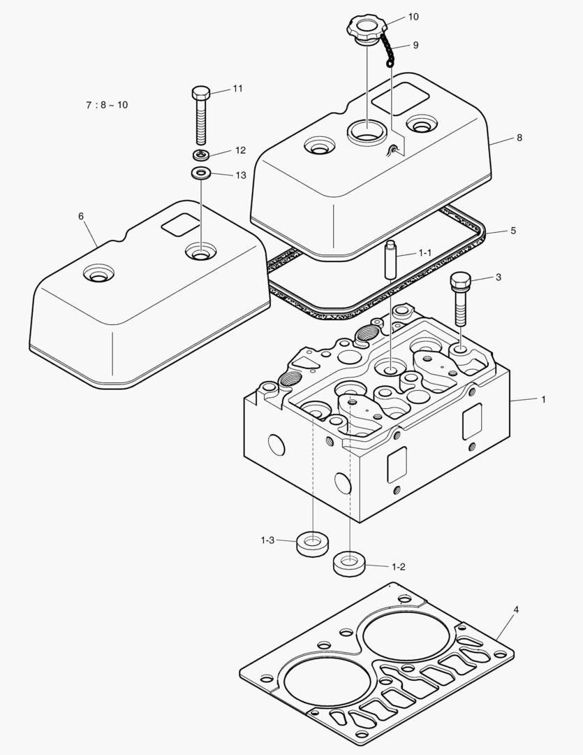 Схема 006 CYLINDER HEAD