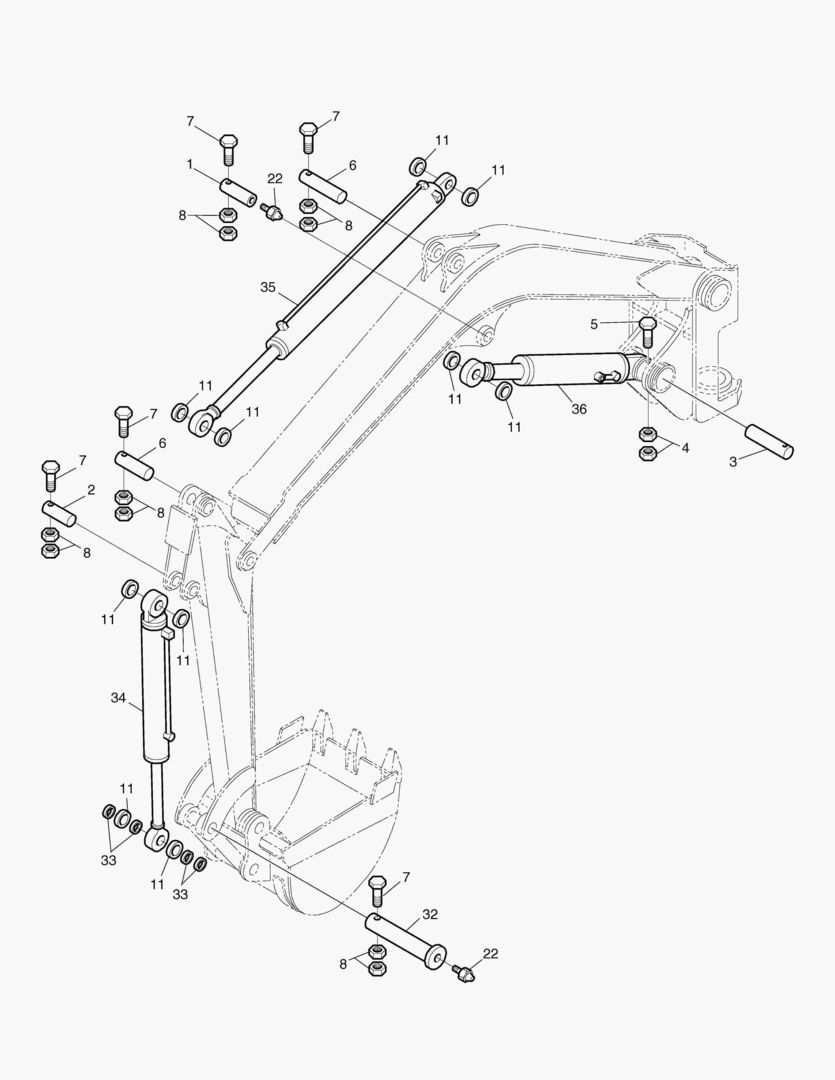 5520 FRONT ASS`Y - BOOM SWING