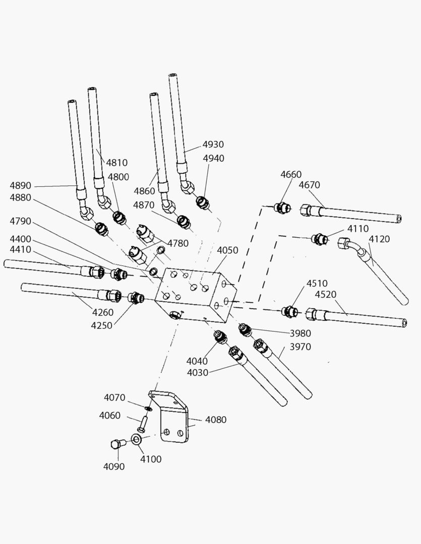 Спецтехника G190-52 ACCUMULATOR CONNECTION BLOCK [810001~810052] - главное фото