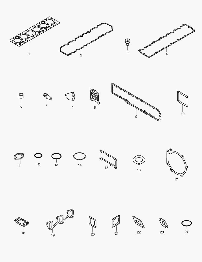 054 OVER HAUL GASKET KIT - TOP
