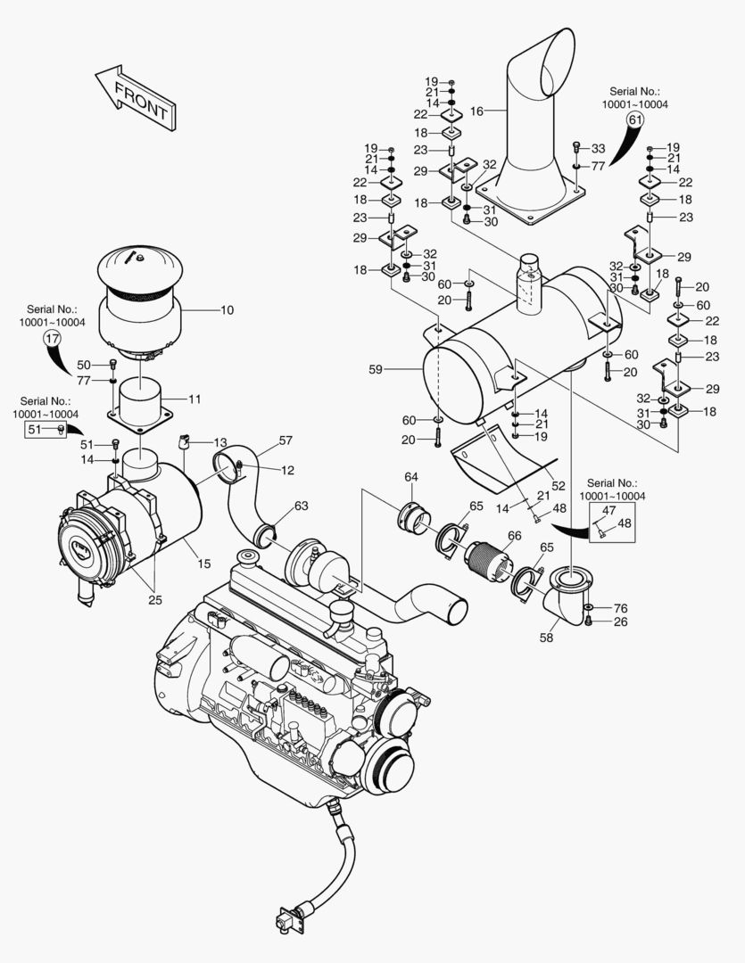 1025 MUFFLER&AIR CLEANER