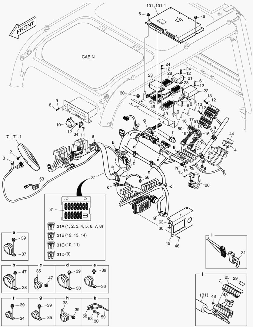 ЭЛЕКТРИЧЕСКИЕ ЗАПЧАСТИ - КАБИНА