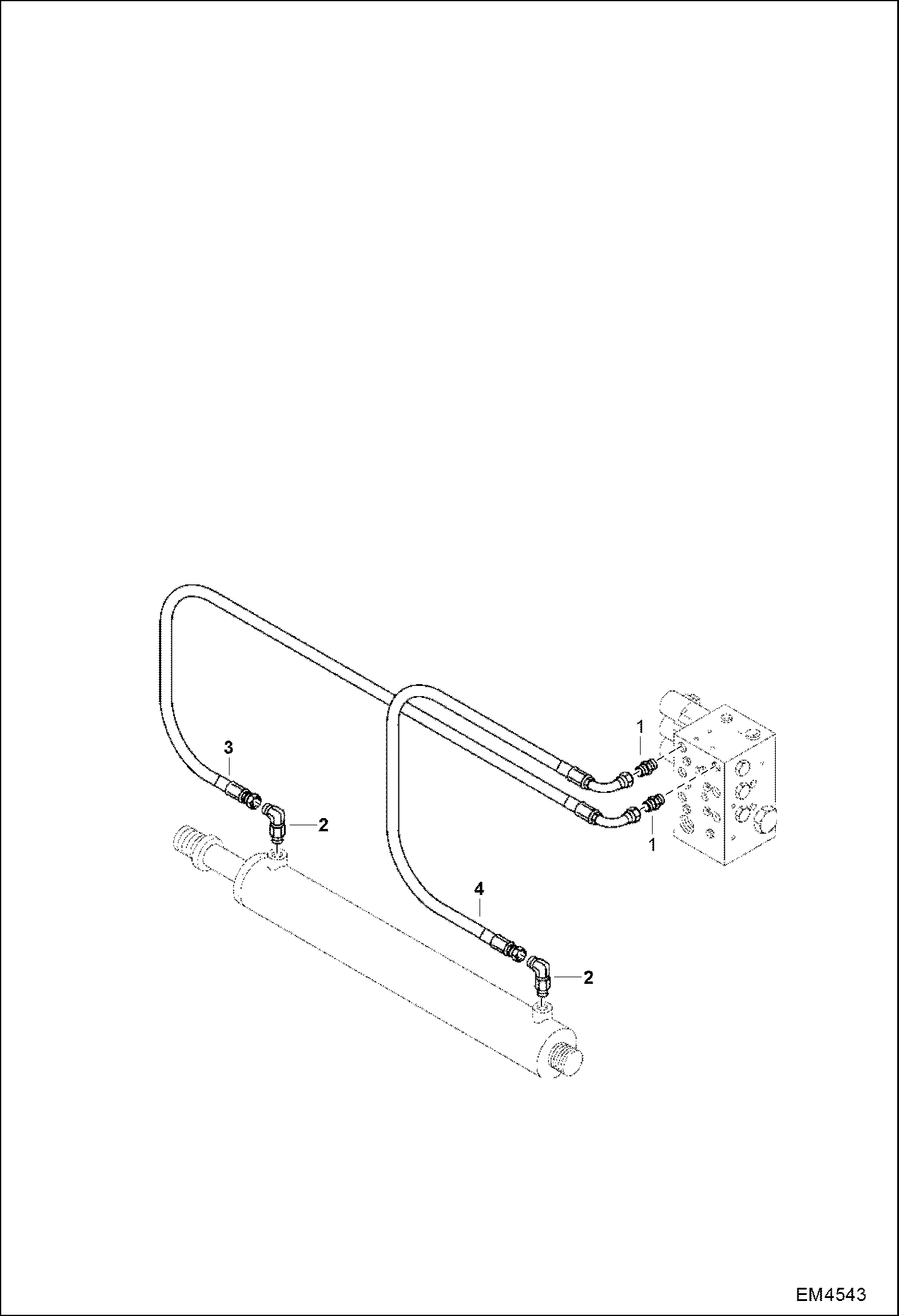 ПИЛА (СХЕМА ГИДРАВЛИЧЕСКОЙ СИСТЕМЫ) (ВЫНОС)