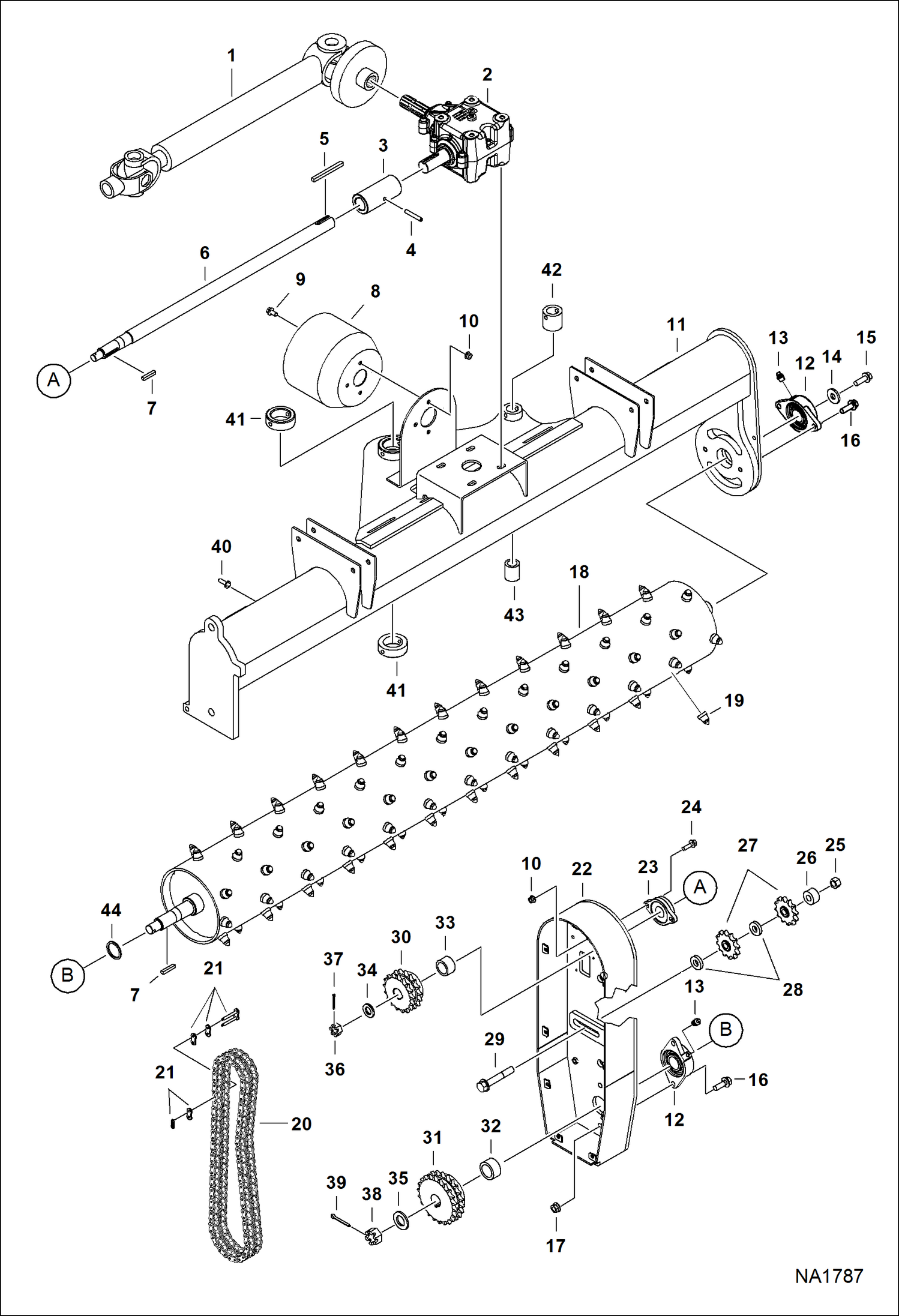 ПОЧВЕННЫЙ АЭРАТОР (РАБОЧАЯ ГРУППА) (3SC60H AH8P) (3SC60M AJKZ) (3SC72H AH8L) (3SC72M AJL4)