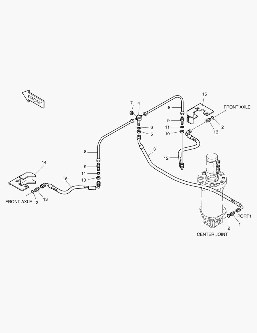Спецтехника 2170 BRAKE PIPING(1)-FRONT [1001~1313] - главное фото