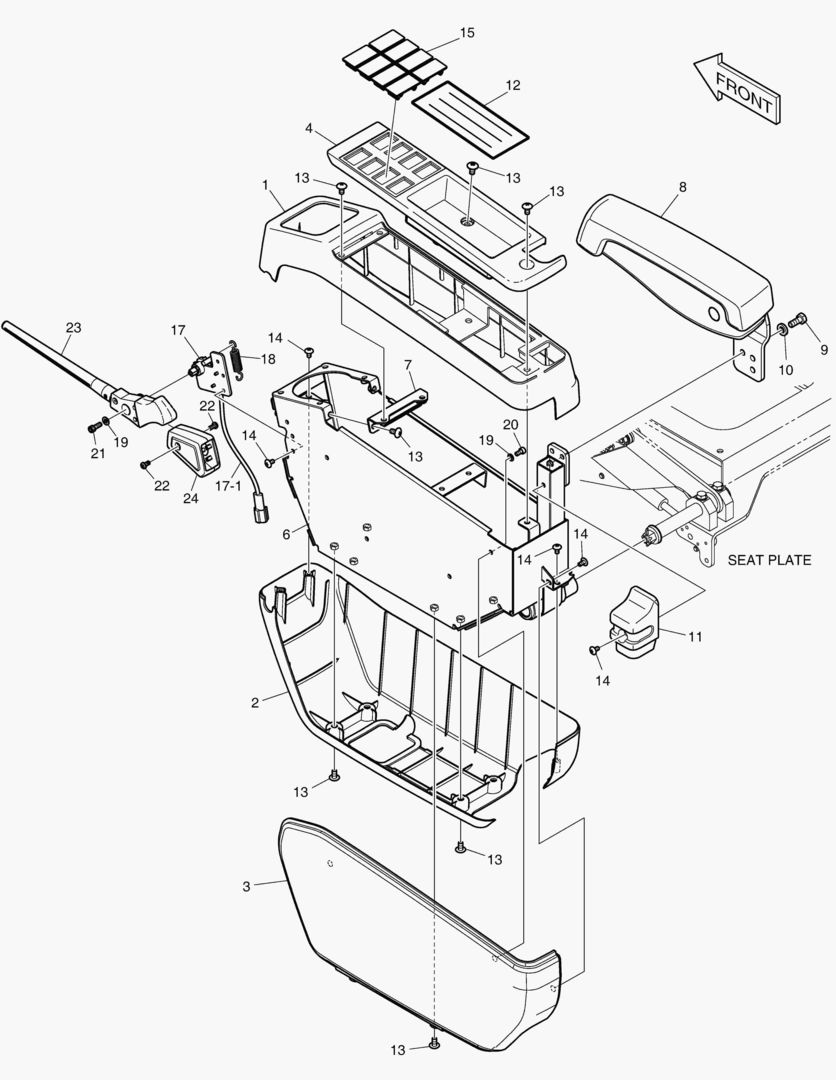 Спецтехника 7151 CONTROL STAND - L.H(ROPS) [10168~] - главное фото