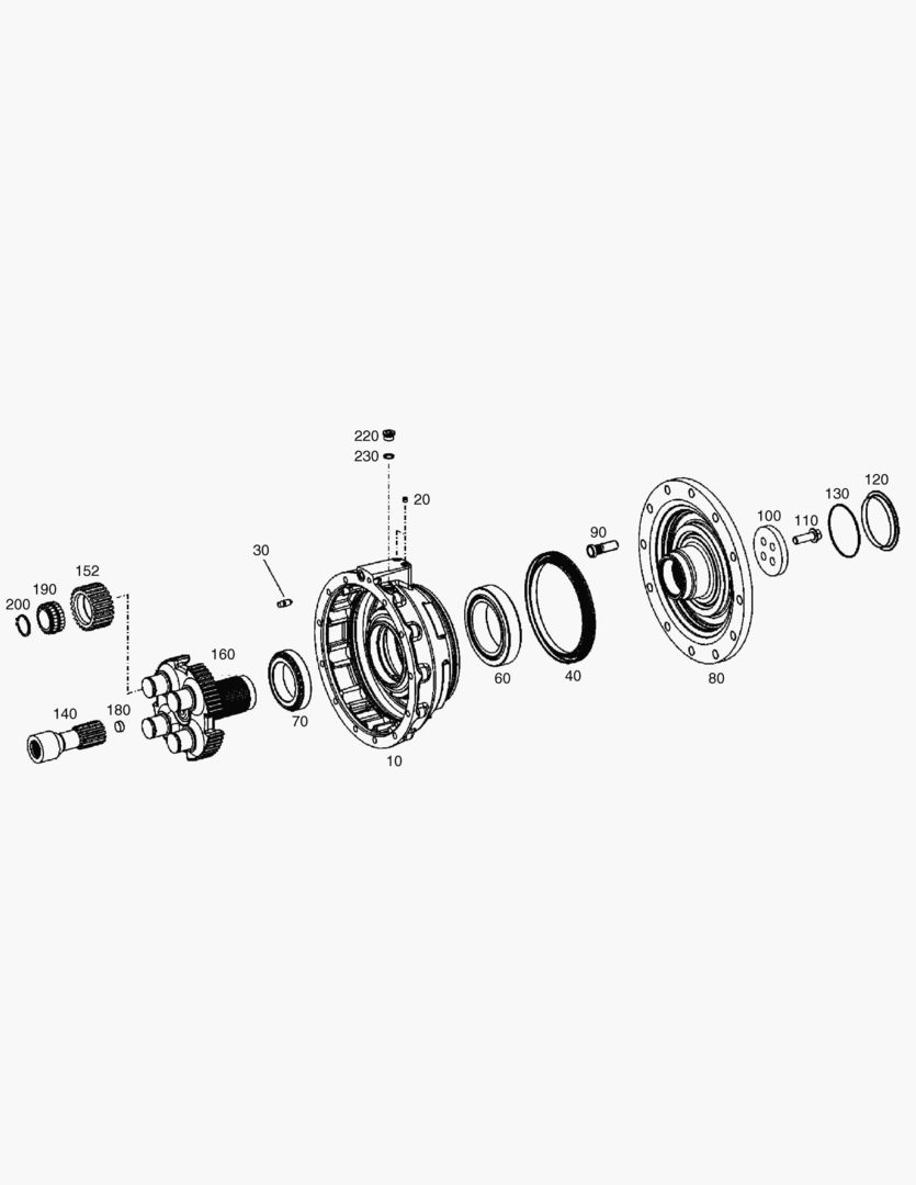 Спецтехника 3630 OUTPUT - REAR AXLE [5185~10184] - главное фото