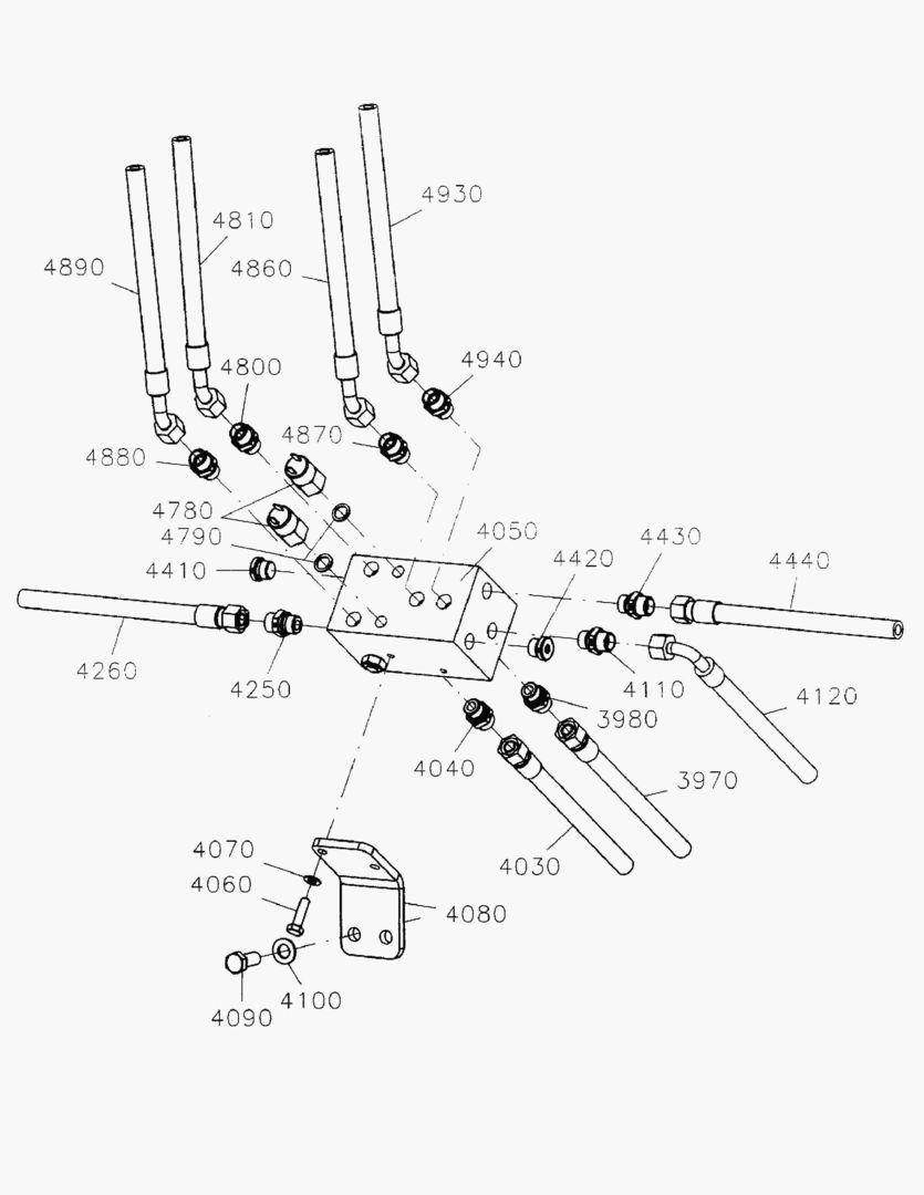 Спецтехника G190-52A ACCUMULATOR CONNECTION BLOCK [810053~] - главное фото