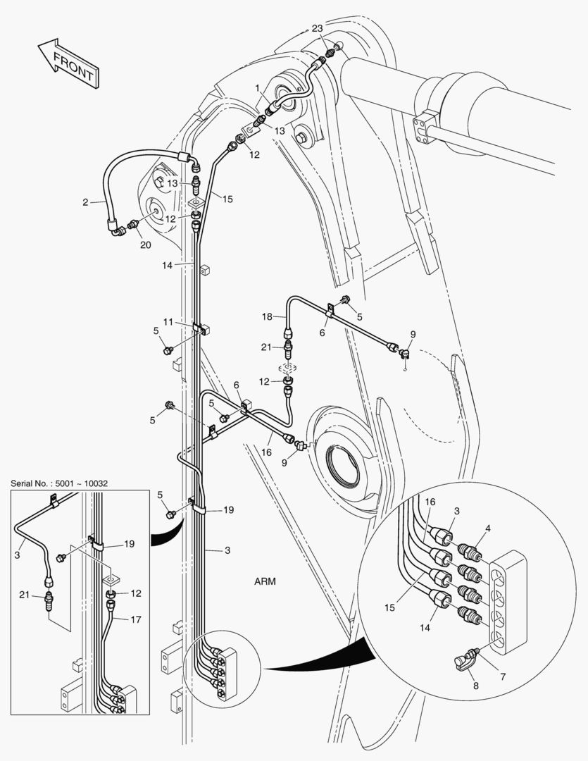 ТРУБОПРОВОД СМАЗОЧНОЙ СИСТЕМЫ - РУКОЯТЬ 2.6 м