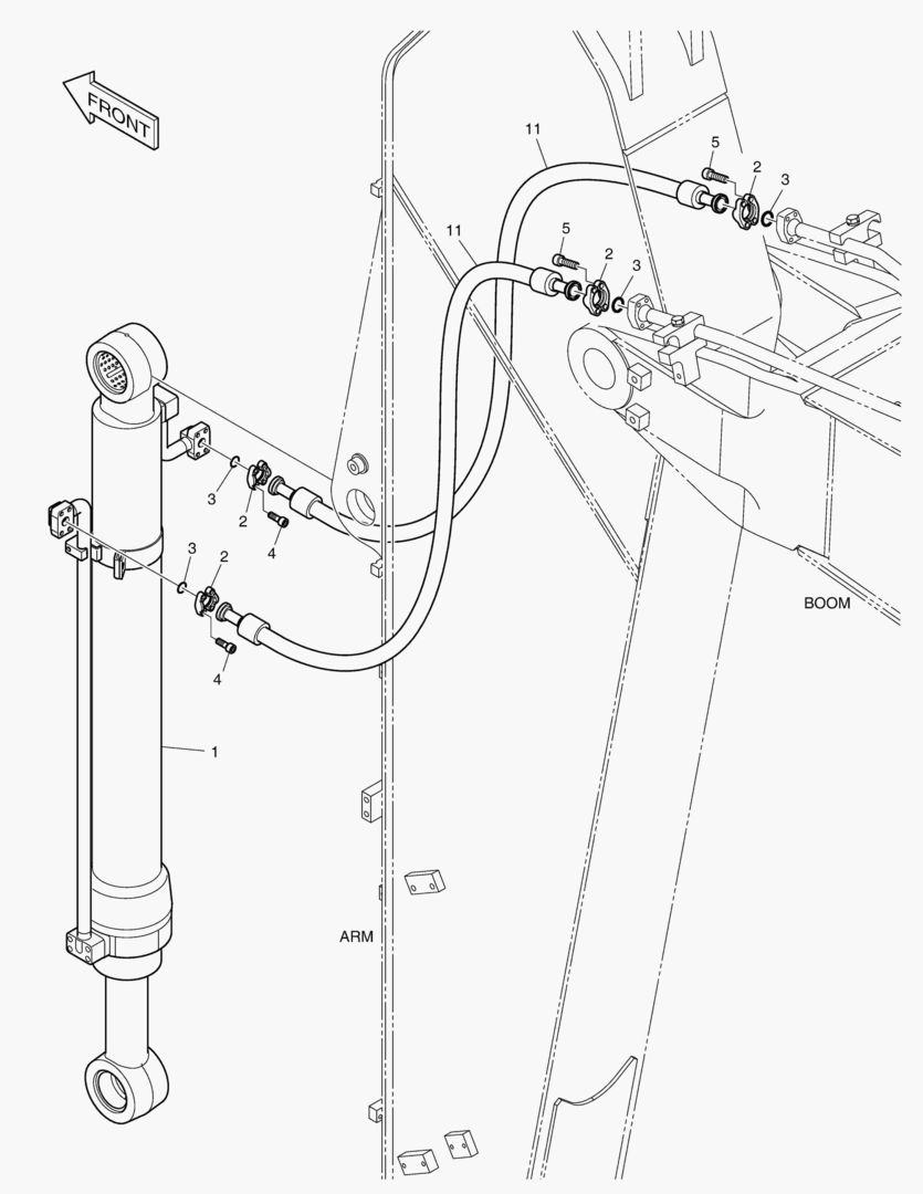 ГИДРОСИСТЕМА РУКОЯТИ - РУКОЯТЬ 3.5 м