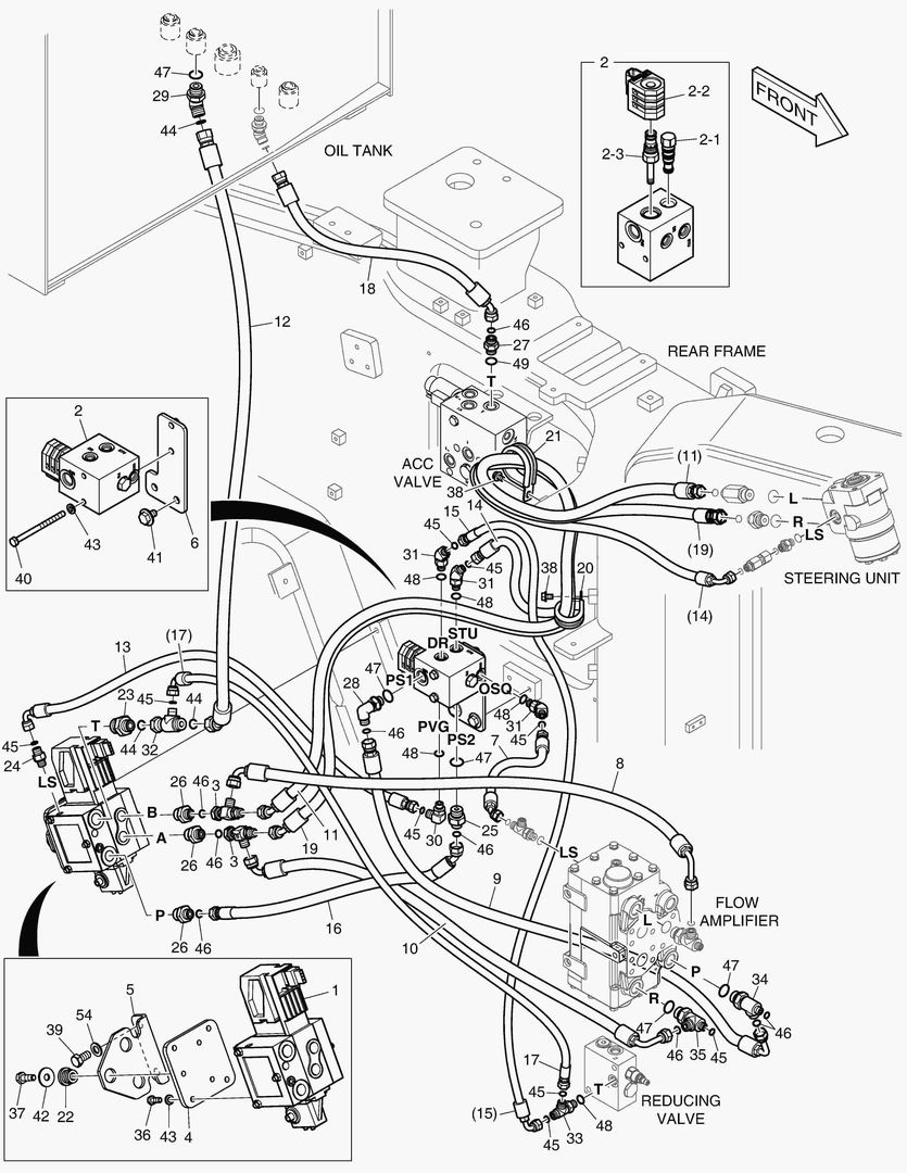 5560 STEERING PIPING - ELECTRIC