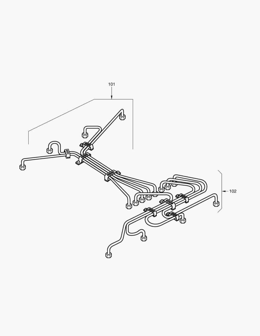ВПРЫСК ТОПЛИВА ТРУБОПРОВОДА