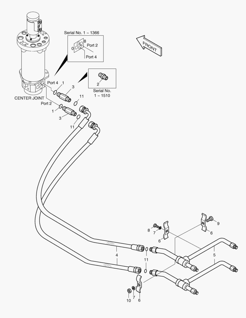Спецтехника 2140 DOZER & OUTRIGGER PIPING [608~]