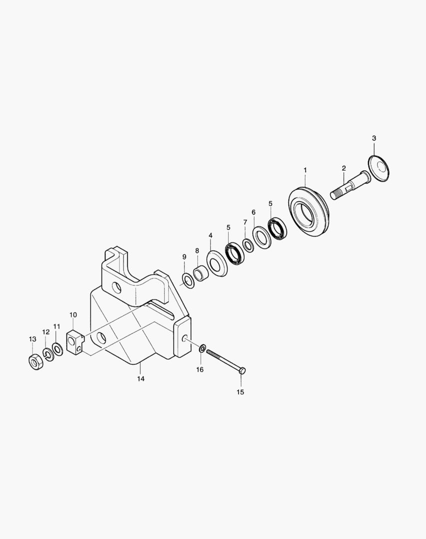 1115 IDLE PULLEY ASS`Y [53~253]