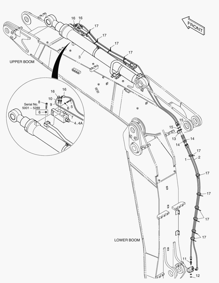 Спецтехника 6910 ARTI ARM PIPING - LOCK VALVE(ARM 2.0m) - главное фото