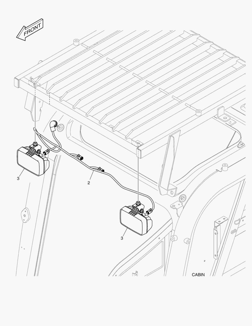 7051 WORKING LAMP - 2 LAMP(FOGS & LED)