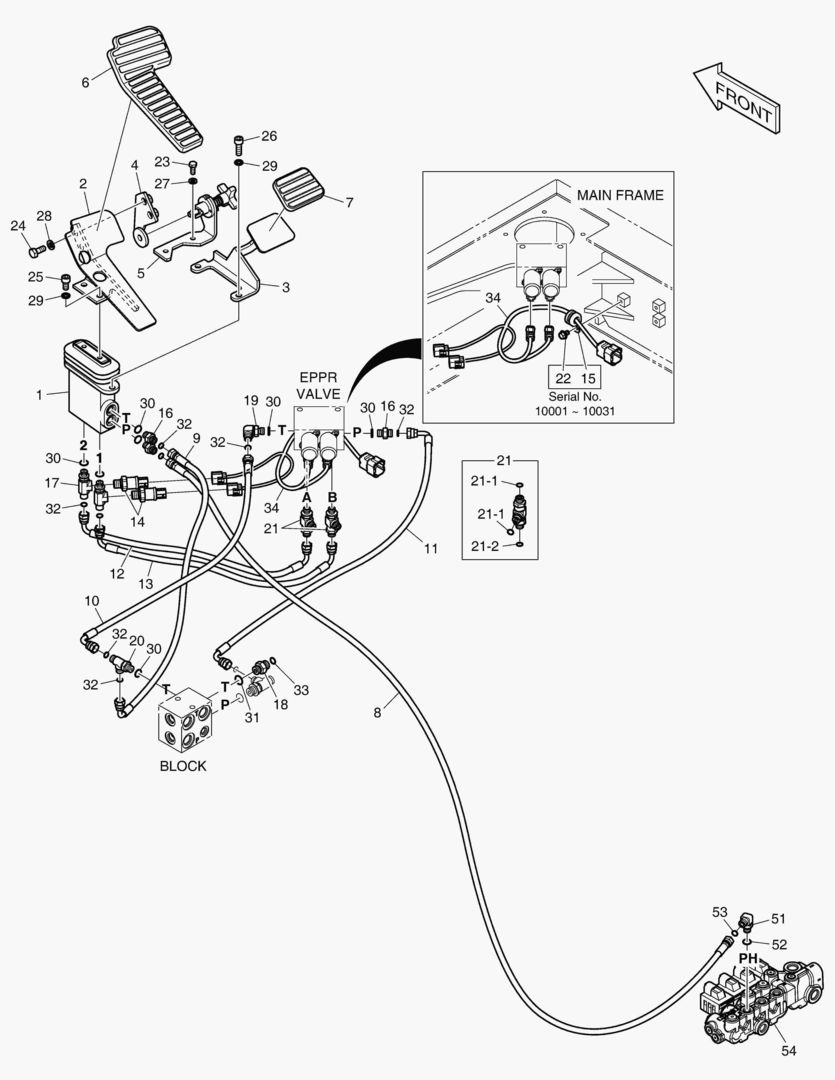 6200 PILOT PIPING - TWO WAY(WITH PEDAL)
