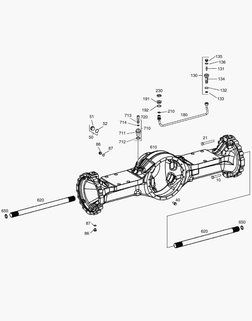 КАРТЕР ОСИ - ПЕРЕДНЯЯ ОСЬ