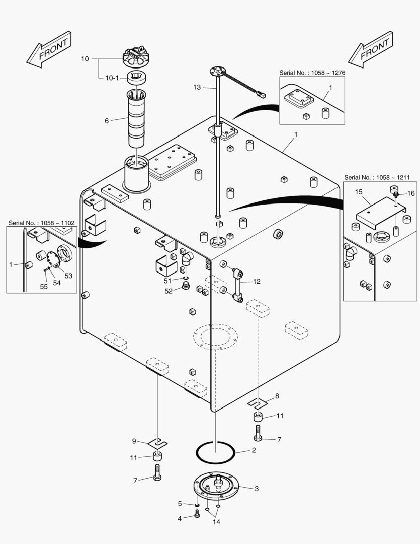 Схема 1240 FUEL TANK [1058~1475]