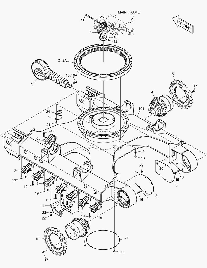 7470 TRACK FRAME - HIGH TARCK(DX160LC-3)