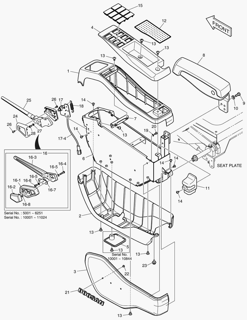 ПУЛЬТ УПРАВЛЕНИЯ - ЛЕВОСТОРОННИЙ(СИСТЕМА ЗАЩИТЫ ПРИ ОПРОКИДЫВАНИИ)