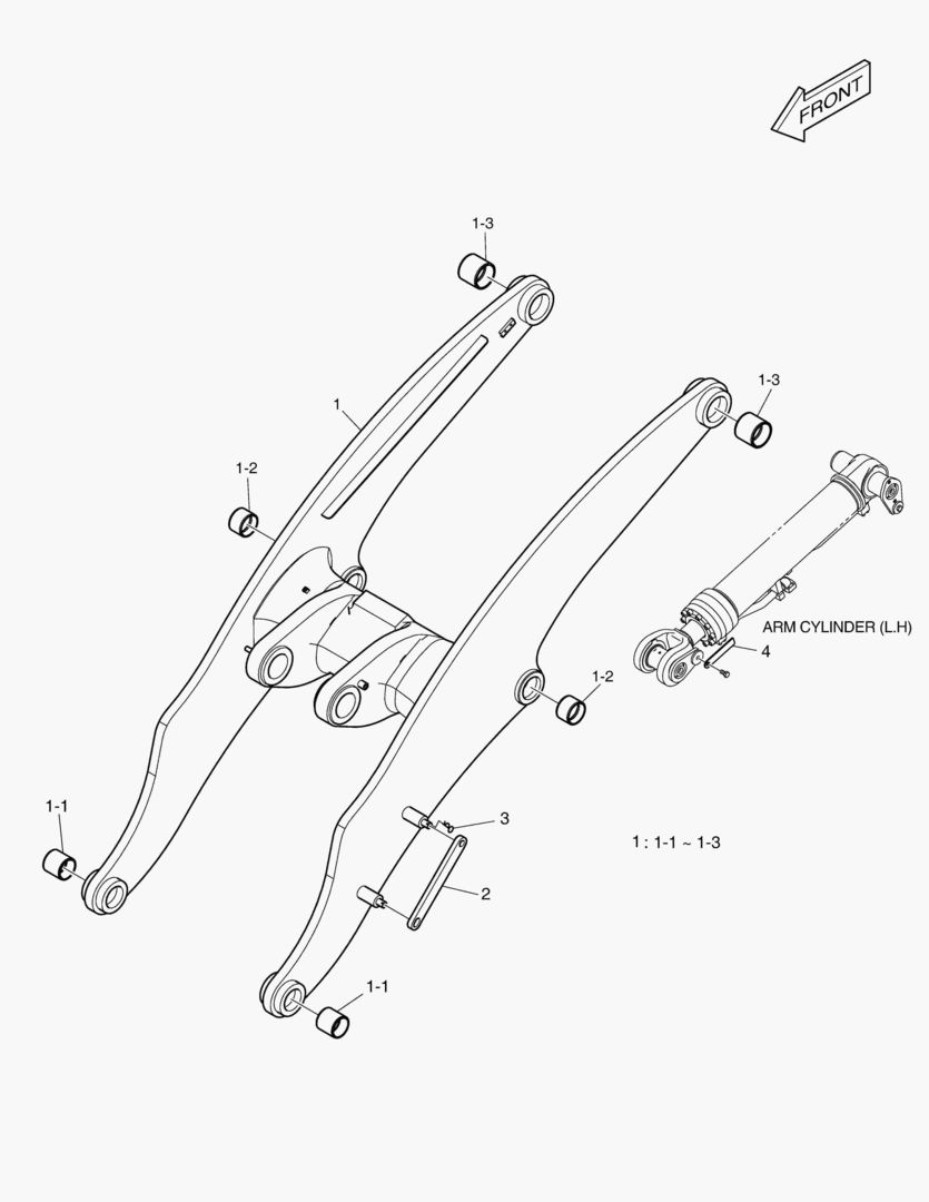 5140 LOADER ARM - LONG BOOM [10001~10160]