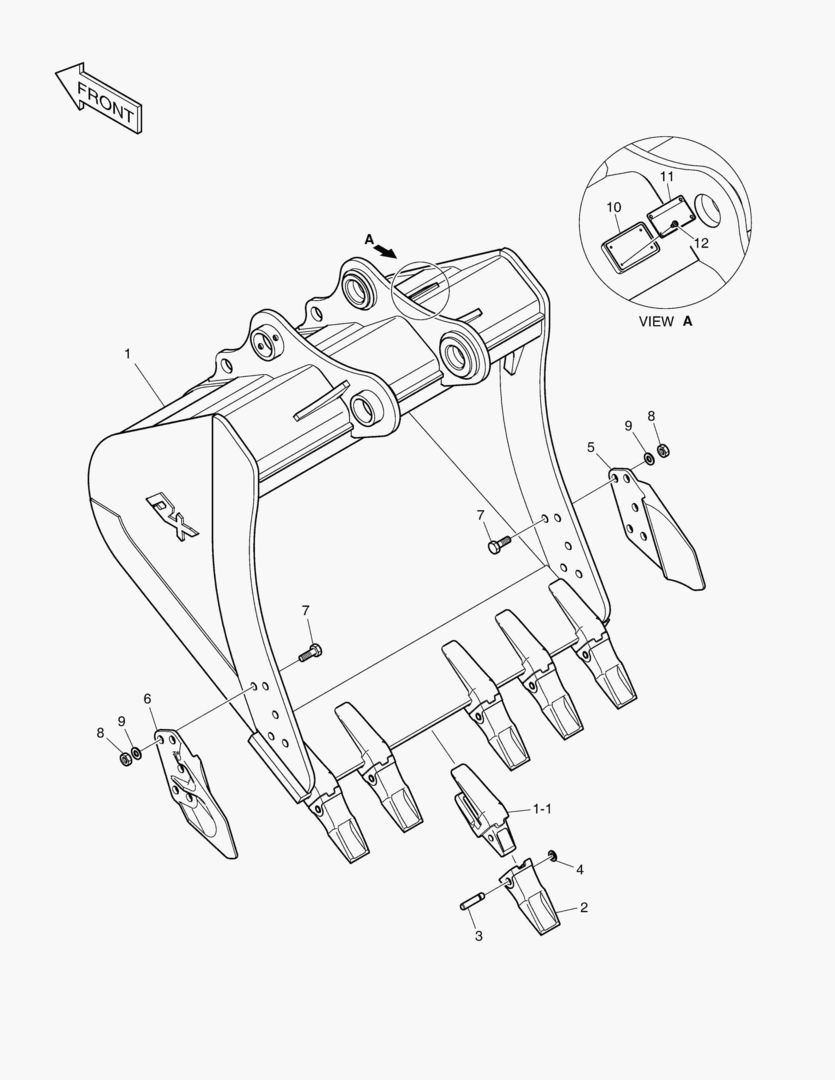 6860 BUCKET ASS`Y - 1.17mВі - S.H TYPE [17130~18653]